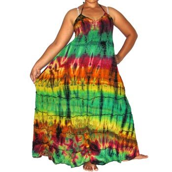 ND4042 TIE DYE HALTER LONG DRESS OS S M L XL  