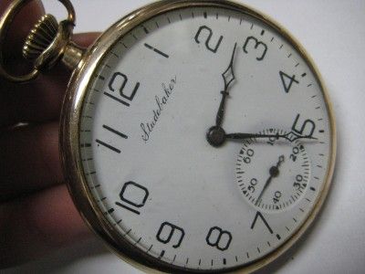 Antique Studebaker Pocket Watch 21 Jewel South Bend OF  