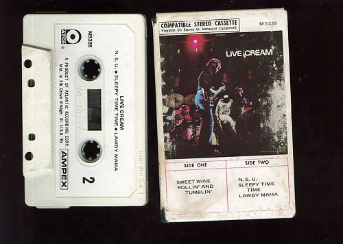 Cream Live Cream USA Cassette Tape Snapcase  