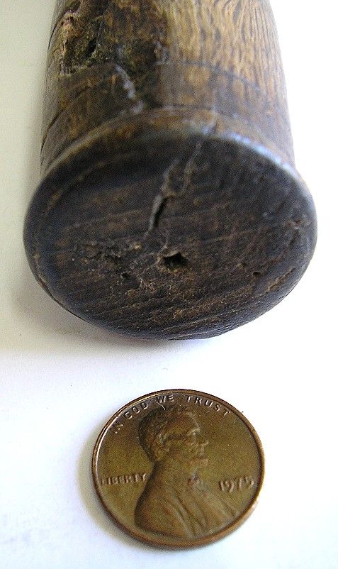 ANTIQUE PESTLE c1890 WOOD FRENCH PHARMACY APOTHECARY  