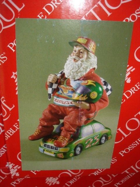 Clothtique Race Car Driver SANTA Possible Dream NASCAR  