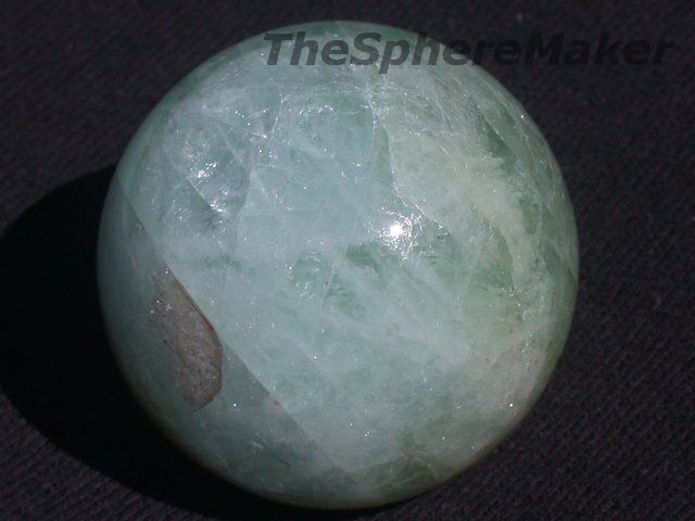 Siaz AQUAMARINE SPHERE GEM GREEN n BLUE BERYL CRYSTAL BALL BRAZIL 1 