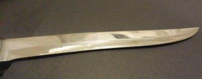Vintage Carving Set Briddell Carvel Hall Knife Fork Off White Handles 