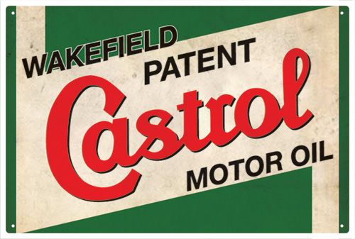 CASTROL WAKEFIELD MOTOR OIL VINTAGE TIN SIGN  