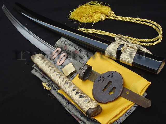 Dragonfly Tsuba Folded Blade HandMade Katana SWORD  