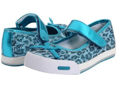 NEW TODDLER GIRLS STRIDE RITE SHOES LIZA TURQUOISE LEOPARD SIZE 9 NO 