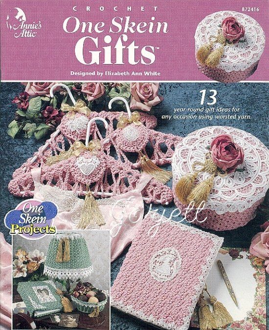 One Skein Gifts, Annies worsted crochet patterns OOP  