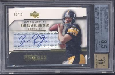 2004 Pro Sigs Ben Roethlisberger Rc Rookie Signature Auto /25 