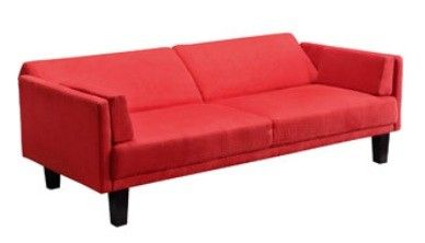 NEW Futon Sofa Bed Couch   RED   Click Clack Living Room Seating 