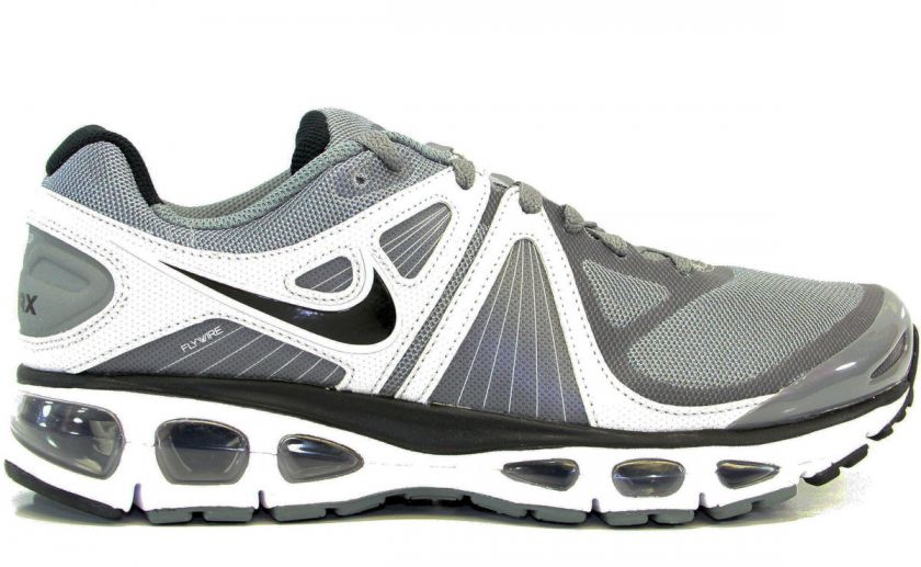 NIKE AIR MAX TAILWIND + 4 RUNNING COOL GREY BLACK WHITE Sz 9   13 