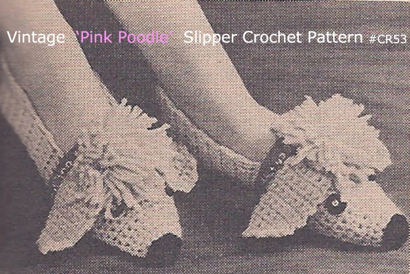  via MailThe instructions to CROCHET These Pink Poodle Slippers 