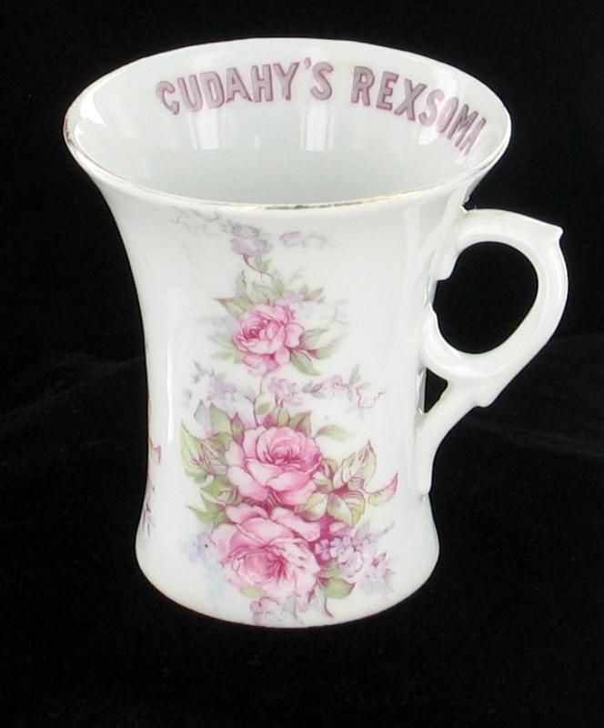 ANTIQUE VICTORIA AUSTRIA CUDAHYS REXSOMA MUG ADVERTISIG  