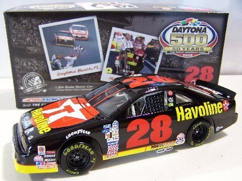 Davey Allison 2008 ACTION #28 Texaco Havoline Daytona Raced 92 Ford 