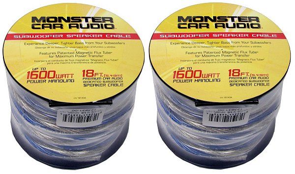 MONSTER CABLE XLN 12S 18 36 FT 12 GAUGE Speaker Wire  