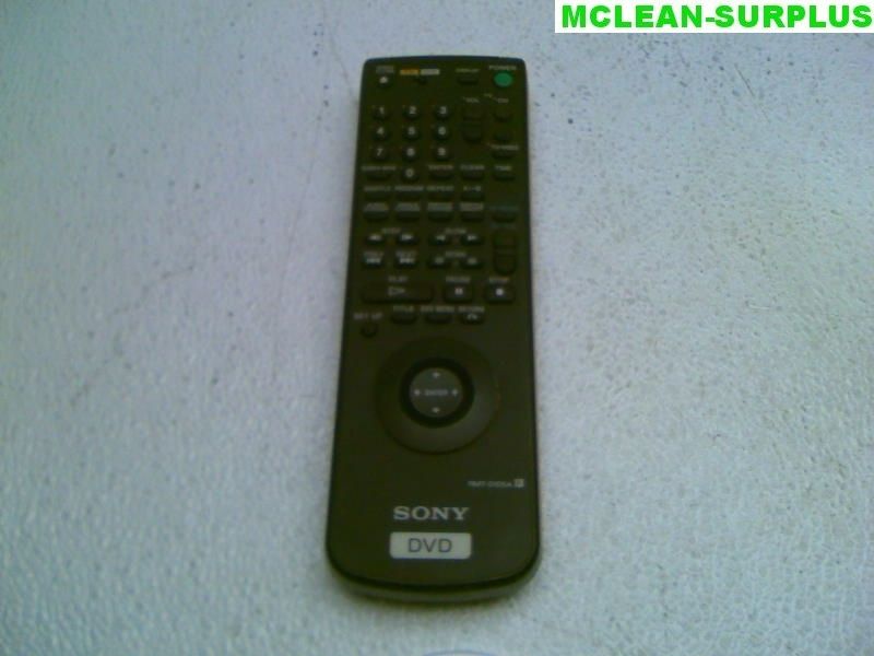 SONY RMT D105A DVD REMOTE CONTROL DVP S300  