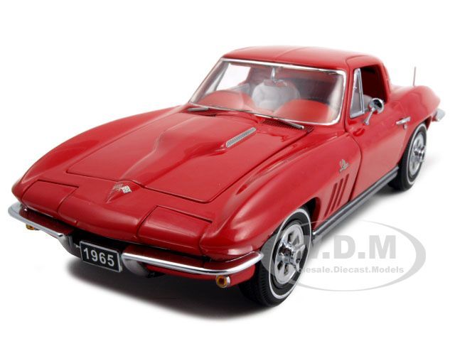 1965 CORVETTE STING RAY RED 124 FRANKLIN MINT  