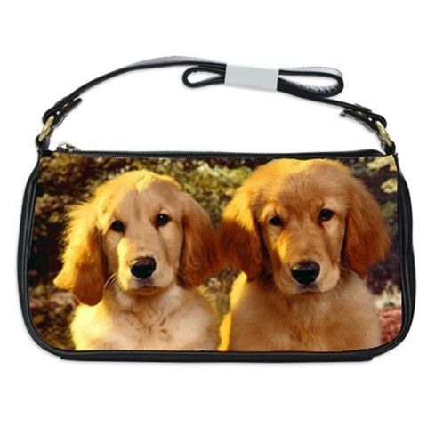 Golden Retriever Dog Puppy Puppies #11 Shoulder Clutch Bag  
