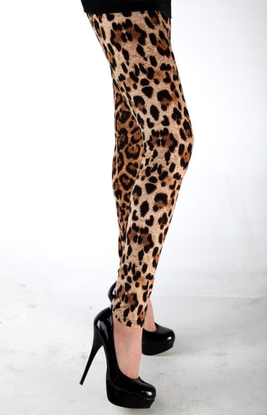 Leopard print Tights Leggings Pants Size S M L XL  