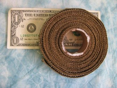 yds French Gold Metal & Blue Silk Floss Trim Unused  