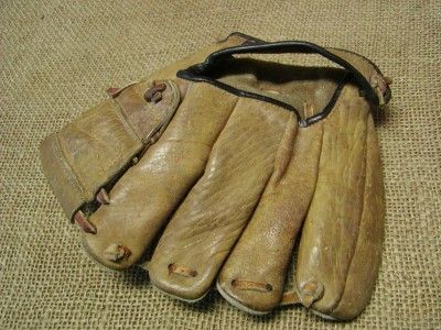 Vintage Leather Johnny Walker Baseball Glove  Antique  