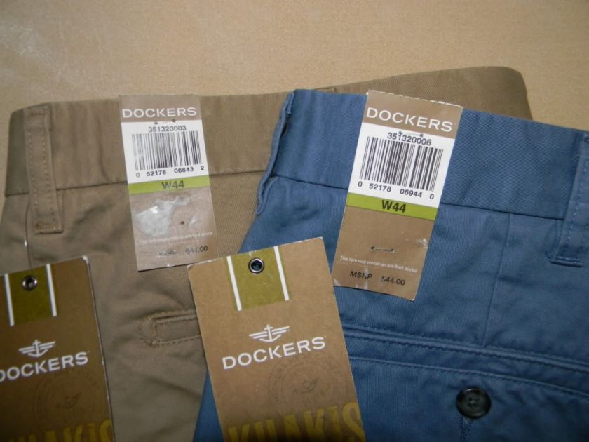 NEW NWT LOT DOCKERS MENS CUTOFF SHORTS SIZE 44W 44 BIG  