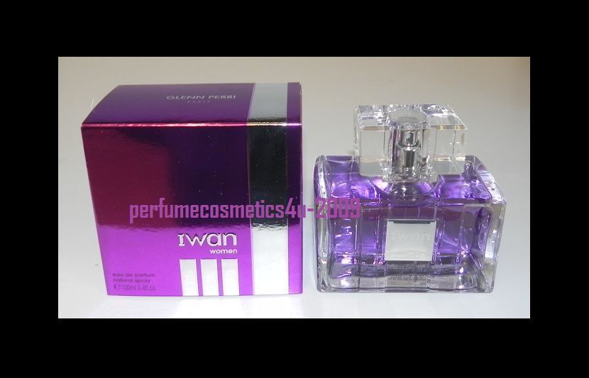 IWAN BY GLENN PERRI WOMEN PERFUME 3.4 OZ EDP SPRAY NIB  