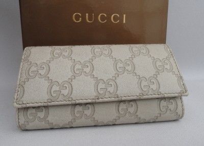 BN Auth Gucci GG Leather Key Holder Keyring Wallet Gift  