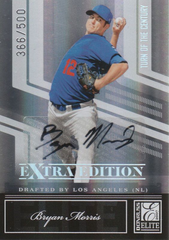 07 ELITE EXTRA TURN RC AUTO #10 BRYAN MORRIS 366/500  