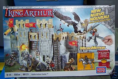 NEW MEGA BLOKS KING ARTHUR BATTLE ACTION CASTLE #96121  