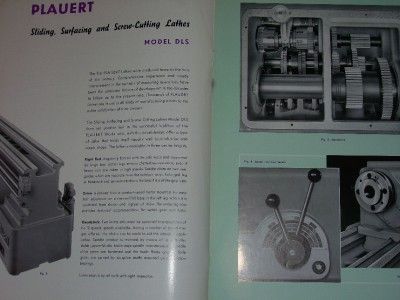 Vtg Hahn & Kolb Catalog~Plauert Lathes DLS~Machine Tool  