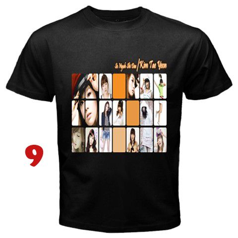 SNSD Girls Generation T Shirt S 3XL   Assorted Style (Black)  