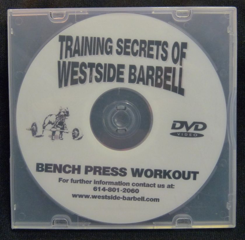 TRAINING SECRETS OF WESTSIDE BARBELL BENCHPRESS WORKOUT DVD 