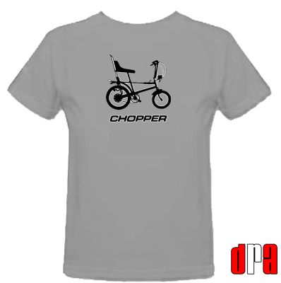   CHOPPER CLASSIC 1970S BIKE 100% UNOFFICIAL TRIBUTE T SHIRT  