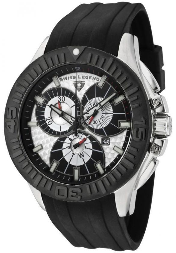 Swiss Legend Mens Evolution Chronograph Silver Textured Dial 10064 