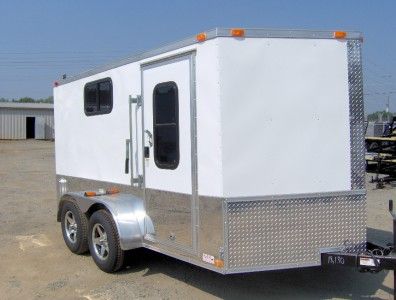 7x12 2 v 14 ft Finished interior enclosed motorcycle cargo trailer 