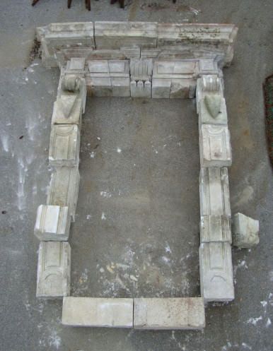 Antique Provence Limestone Window Entrance Surround  