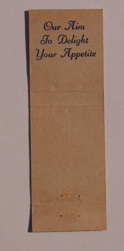 1950s Matchbook Plymouth Boonton Mountain Lakes NJ MB  