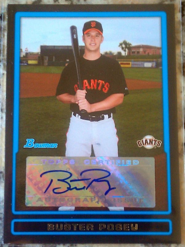 BUSTER POSEY 2009 Bowman Rookie RC Auto S.F. Giants HOT  