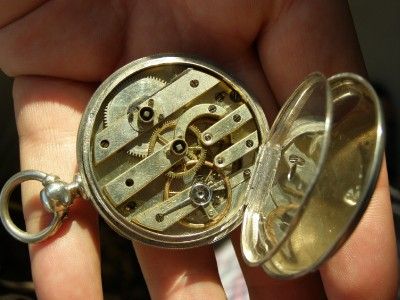 Antique Silver&Niello Pocket watch.Royal coat of arms.  