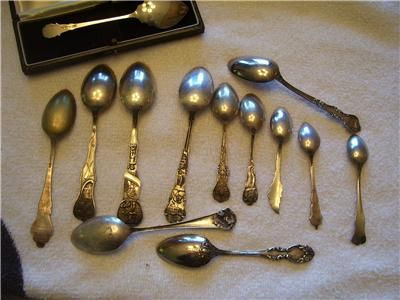 Sterling Silver Spoon Collection 6.5 Oz. Collectors Or Scrap L@@K 