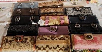 NWT COACH MIXED RESALE LOT 10 COACH WALLETS  