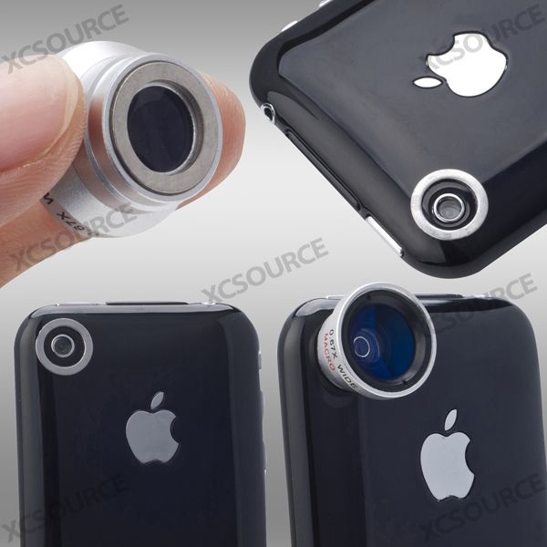  Lens + 180°Fish Eye Lens for iPhone 4 4S iPad 2 Camera DC110  