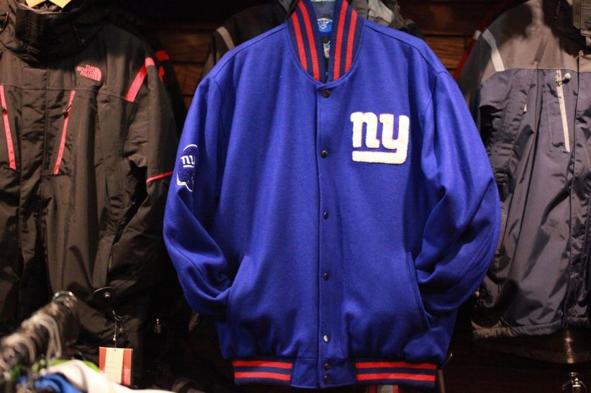 New York Giants First Down Wool Jacket Officially licensed by NFL 