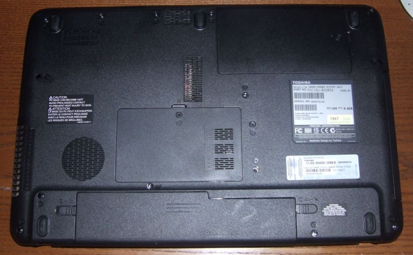 Toshiba Satellite C655D S5089 3gb 160gb HDD WARRANTY  