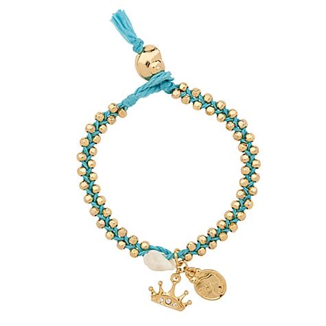 New Braided ARIEL Mermaid Bracelet by Disney Couture  