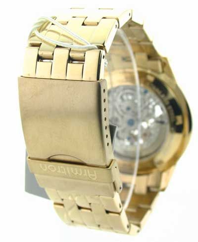 MENS ARMITRON STEEL AUTOMATIC CRYSTAL WATCH 20 4441SVGP  