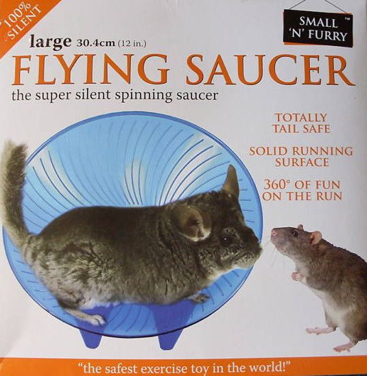 CHINCHILLA RAT SAFE EXCERCISE SAUCER WHEEL LARGE 12  