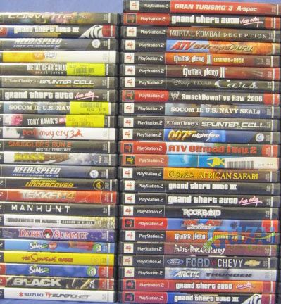 HUGE LOT OF 93 PS2 PLAYSTATION 2 GAMES WITH CASES NTSC MIXED TITLES 