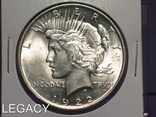 1922 P SILVER PEACE DOLLAR UNCIRCULATED (ER  