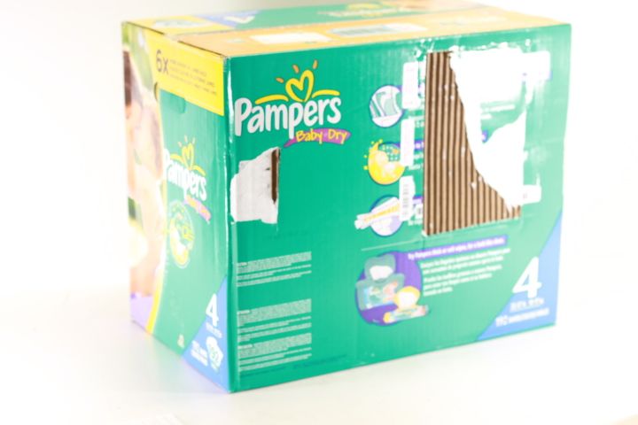 NEW PAMPERS BABY DRY SIZE 4 DIAPERS ECONOMY PACK PLUS 192 COUNT  